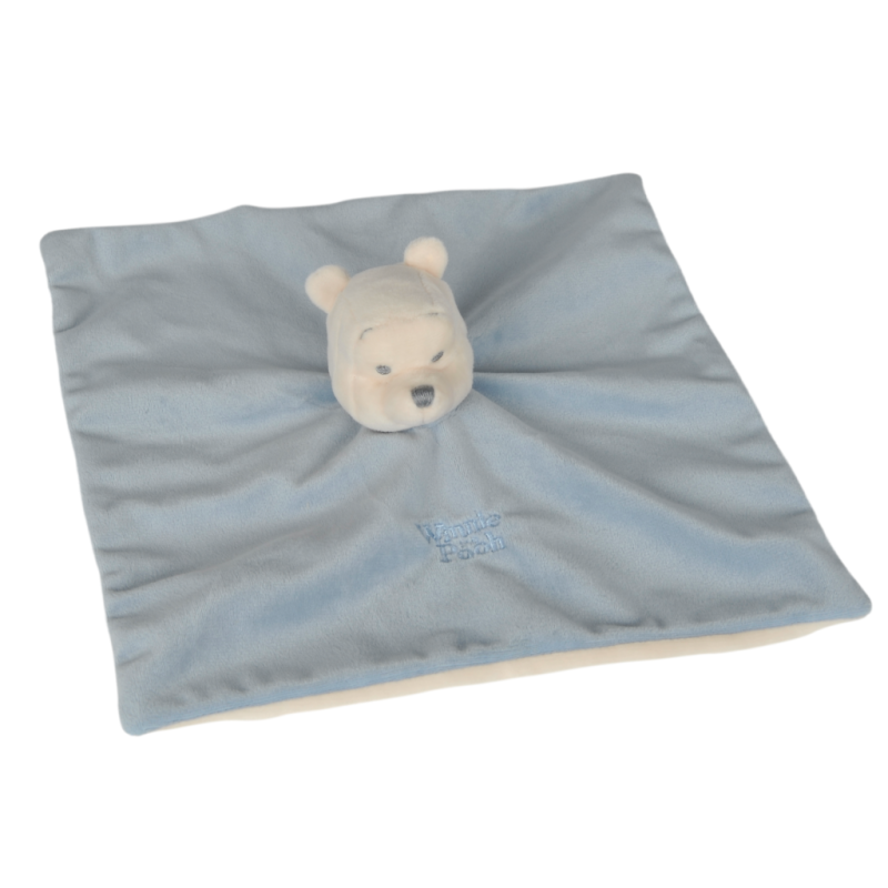 winnie the pooh baby comforter blue 